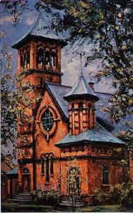 First Congregational Church - Gloversville NY - oil painting by Constant Maser