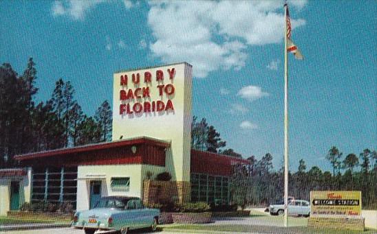 Florida Welcome Station At The State Line Florida