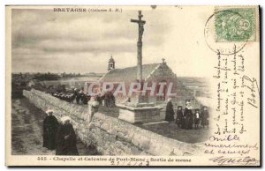 Postcard Ancient Britain and Calvary Chapel of Port Blanc Mass Output