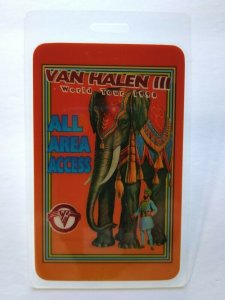 Van Halen III Backstage Pass Original Hard Rock Music Concert Event 1998 Eddie