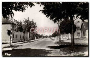 Postcard Modern Army Camp Valdahon central Allee camp