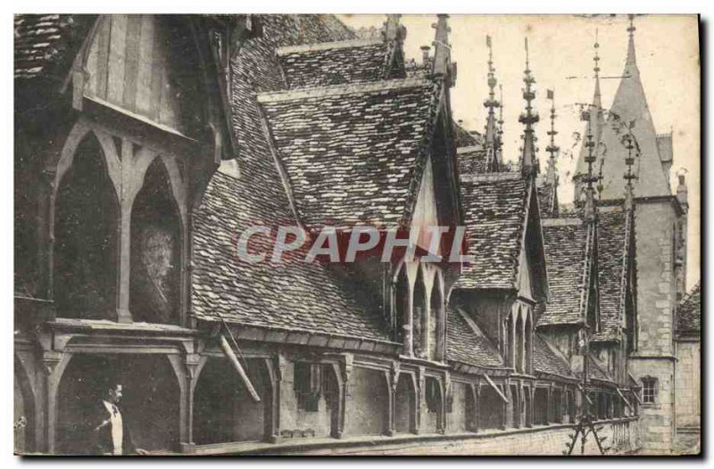 Old Postcard Hospices De Beaune Hotel Dteu Gallery and The Louvre before the ...