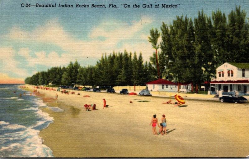 Florida Indian Rocks Beach 1954 Curteich