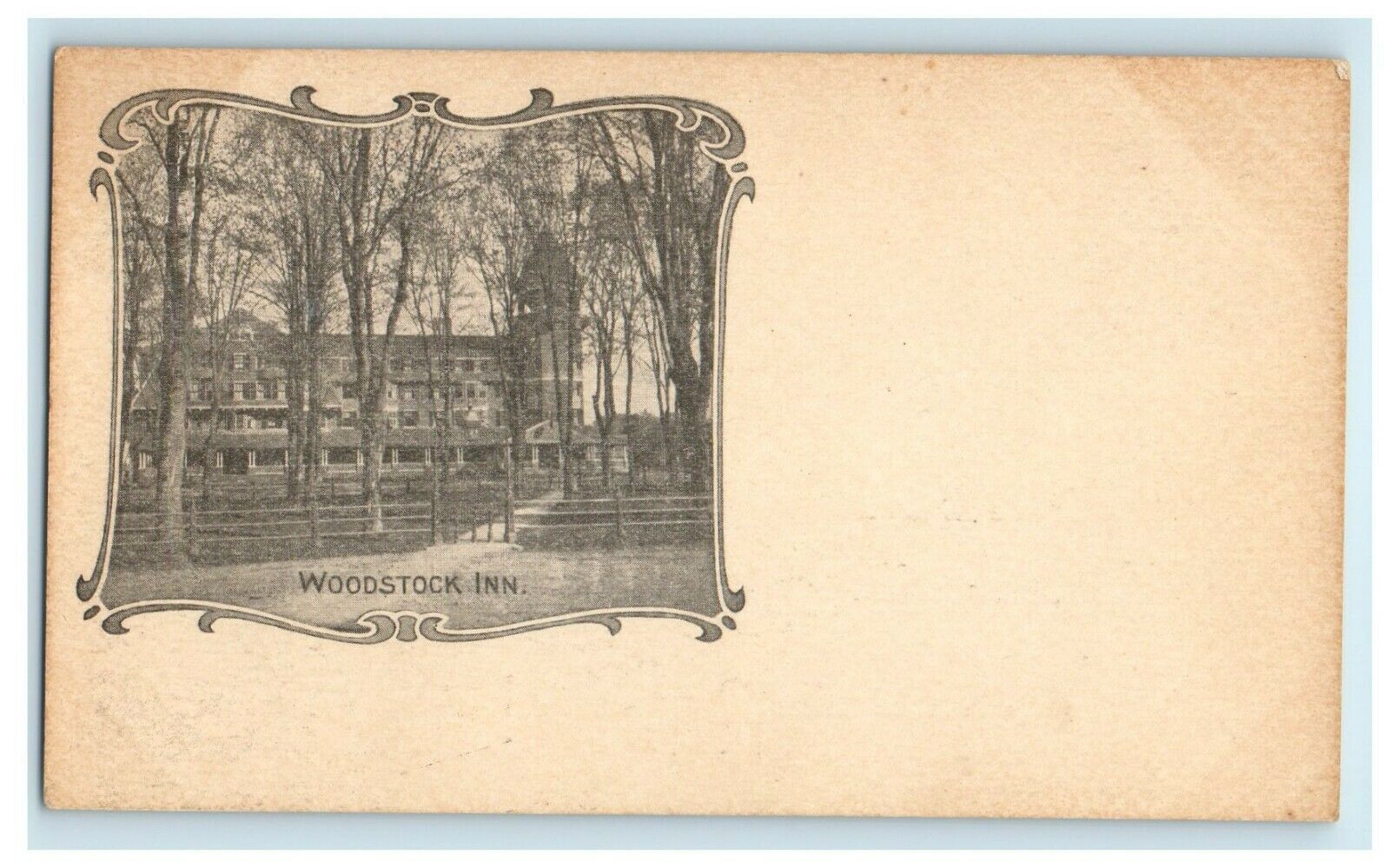 c1900 Woodstock Inn Vermont VT Quechee Gulf Railway Private Mailing