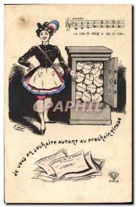 Old Postcard The cantiniere