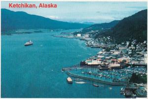 Alaska Ketchikan Aerial View From The North 1988