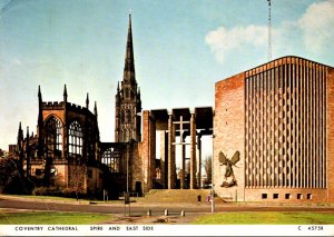 England Coventry Cathedral Spire and East Side 1983