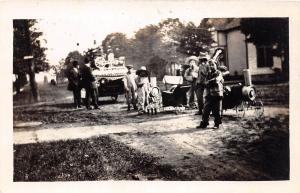 E19/ Native American Indian Real Photo RPPC Postcard c1910 Kids Parade Costume24