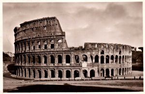 VINTAGE POSTCARD THE COLLOSEUM ROME ITALY REAL PHOTO POSTED IN 1963