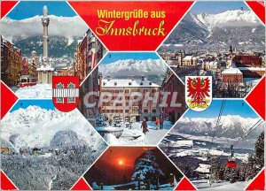 Postcard Modern Wintergrusse aus Innsbruck