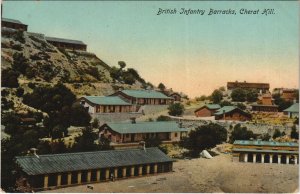 PC PAKISTAN, CHERAT HILL, BRITISH INFANTRY BARRACKS, Vintage Postcard (b43177)