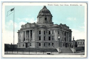 c1920 Exterior Monroe County Court House Bloomington Indiana IN Vintage Postcard