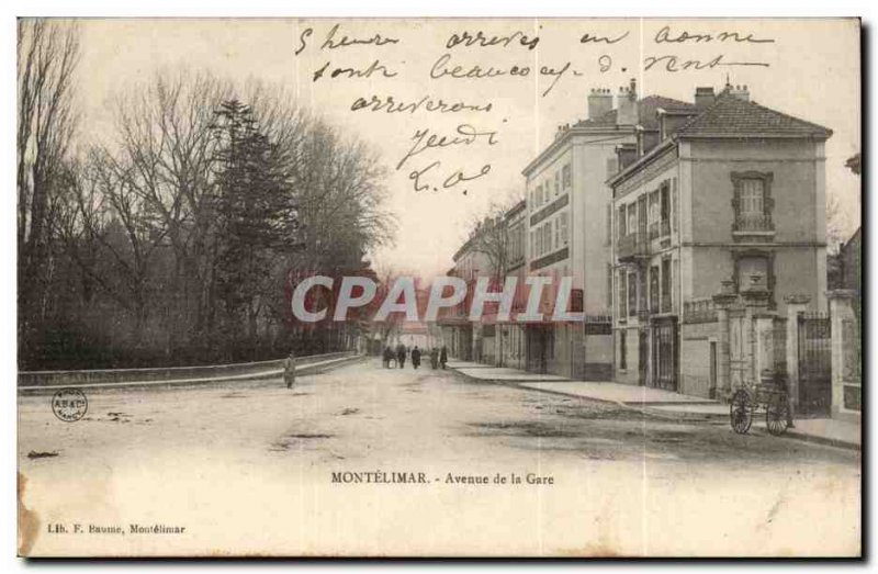 Montelimar Old Postcard Avenue Station