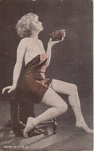 ARCADE CARD, Sexy Woman, Beautiful Girl, Short Hair,Legs, Blonde 1910-20