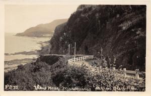 Marsoui? Quebec~Perrer Boulevard (Route 132?) along the Coast~Vintage RPPC