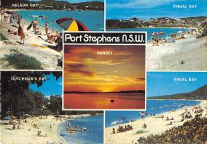 BR102003 port stephes nsw sunset nelson bay fingal bay shoal bay   australia