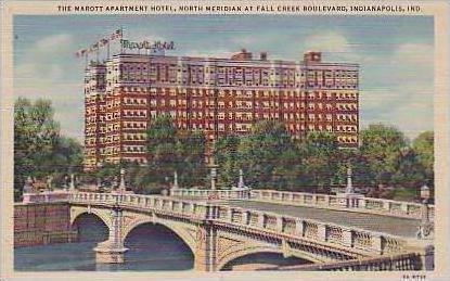 Indiana Indianapolis The Marott Apartment Hotel North Meridian at Fall Creek ...