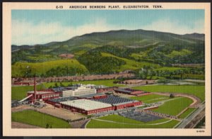 Tennessee ELIZABETHTON View of the American Bemberg Plant - LINEN