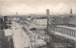 KOBEHAVN COPENHAGEN DENMARK DANEMARK VED HOLMENS BRO. POSTCARD c1906