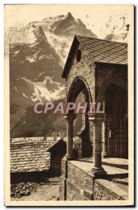 Old Postcard Meije and the porch of the & # 39eglise terraces