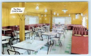 AURORA, Illinois IL ~ Roadside CHICK-INN Fried Chicken Restaurant 1957 Postcard