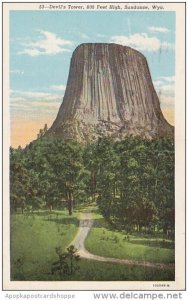 Wyoming Sundance Devil's Tower 800 Feet High 1951