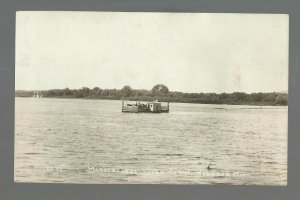 Wabasha MINNESOTA RP c1915 FERRY on MISSISSIPPI RIVER nr Lake City Kellogg