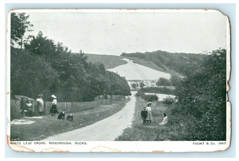 c1910 White Leaf Cross Risborough Bucks Buckinghamshire England Antique Postcard 