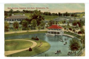 PA - Philadelphia. Chestnut Hill Park, Boat Pavilion, Roller Coaster ca 1911