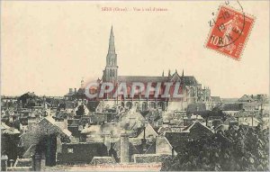 Postcard Old Sees (Orne) View in Flight Bird