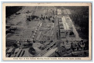 1941 Aerial View Of Fort Jackson Showing Parade Grounds Fort Jackson SC Postcard