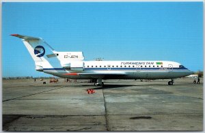 Airplane Yakovlev 42D EZ-J674 (cn 4520421319020) of Turkmenistan Postcard