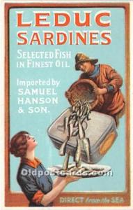 Leduc Sardines Selected Fish in Finest Oil Advertising Unused 