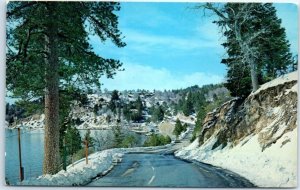 Postcard - Winter scene - Lake Arrowhead, California