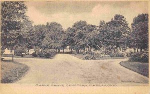 Maple Grove Cemetery  Findlay Ohio 1906 postcard