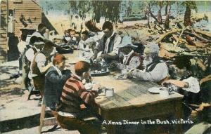 Artist impression Bush Christmas Dinner C-1910 Victoria South Africa 7215