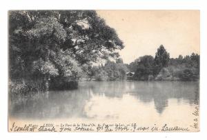 France Lyon Le Parc de la Tete d'Or Lake View Vintage LL 1908 Leon Levy Postcard