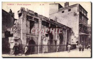 Old Postcard Nimes Porte Auguste