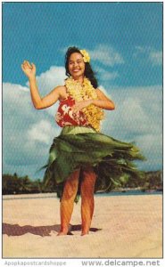 Hawaii Honolulu Lovely Hawaiian Hula Maiden 1964