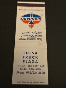 Vintage Matchbook Cover Tulsa Truck Plaza Tulsa, Oklahoma MB181