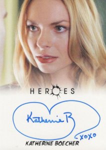 Katherine Boecher Heroes TV Show Hand Signed Autograph Photo Card