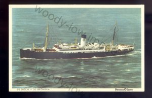 f2495 - Swedish-Lloyd Ferry - Suecia - Britannia - postcard