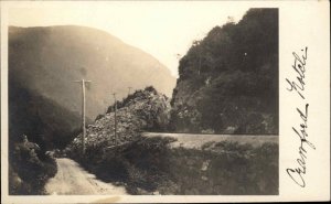 Crawford Notch New Hampshire NH White Mountains Real Photo RPPC Vintage PC