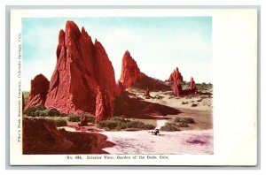 Interior View Garden of the Gods Colorado Springs CO UNP UDB Postcard M17