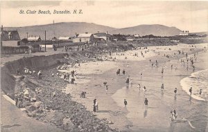 ST. CLAIR BEACH DUNEDIN NEW ZEALAND POSTCARD (c. 1910)