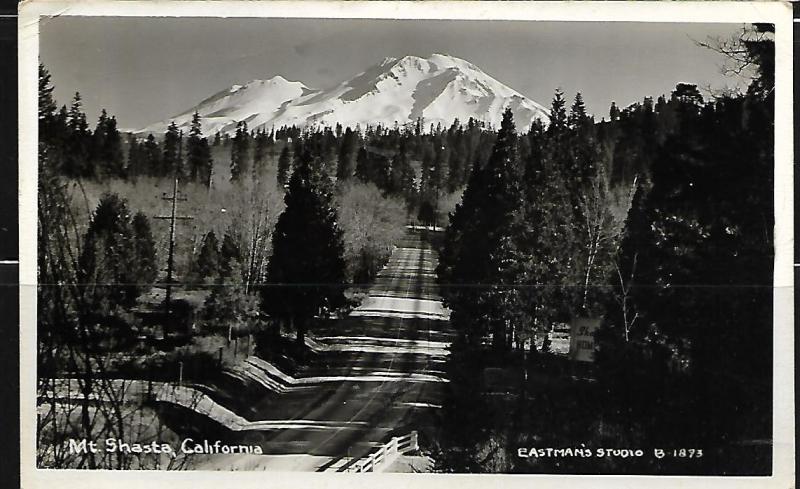 MOUNT SHASTA, CALIFORNIA, REAL PHOTO 1949