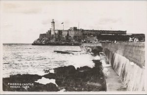 RPPC Postcard Cuba Morro Castle Havana