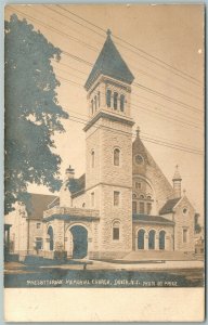 DOVER NJ PRESBYTERIAN CHURCH ANTIQUE REAL PHOTO POSTCARD RPPC PRIVATE MAILING