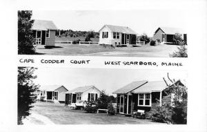 West Scarboro Maine Cape Codder Court Real Photo Antique Postcard K70285