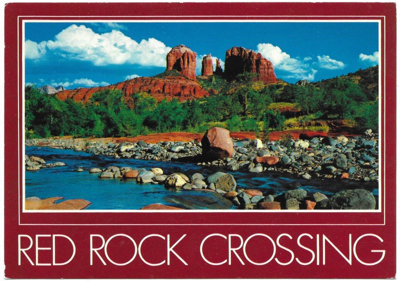 US Arizona. Red Rock Crossing, Oak Creek Canyon, near Sedona.   Mint Card.